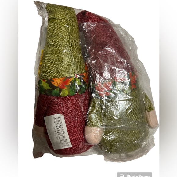 NWT 2 Gnomes Fall Halloween Thanksgiving Christmas Decorations - Picture 5 of 6